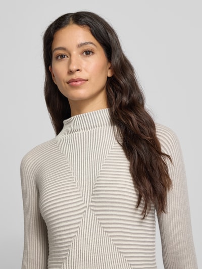 Emporio Armani Strickpullover mit Kaschmir-Anteil Taupe 3