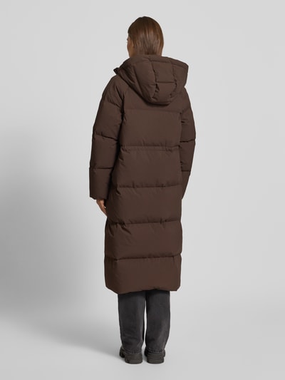 Selected Femme Regular Fit Daunenjacke mit abnehmbarer Kapuze Modell 'MAYA' Dunkelbraun 5