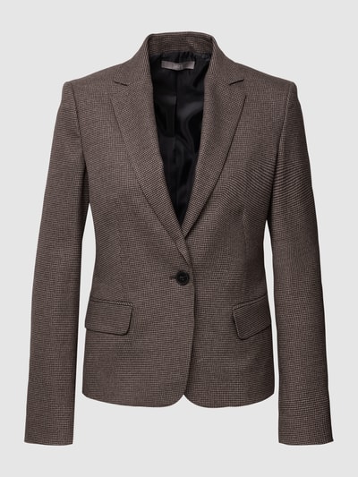 Jake*s Collection Blazer met pied-de-poule-motief Donkerbruin - 2