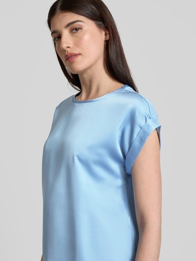 Vila Regular Fit Blusenshirt mit Kappärmeln Modell 'ELLETTE' Hellblau 3
