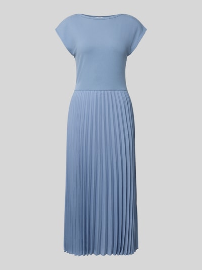 Tommy Hilfiger Fit-and-flare-midi-jurk met plissérok
 Lichtblauw - 2