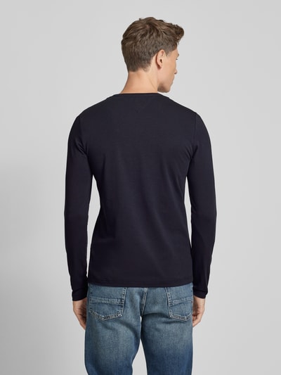 Tommy Hilfiger Slim Fit Longsleeve mit Logo-Stitching Marine 5