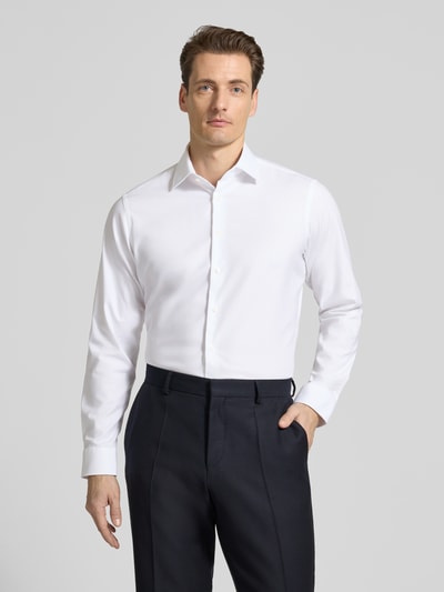 Christian Berg Men Regular Fit Businesshemd mit Kentkragen Weiss 4