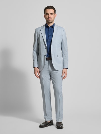 HUGO Super Slim Fit Anzughose aus Schurwoll-Mix Modell 'HESTEN' Hellblau 1