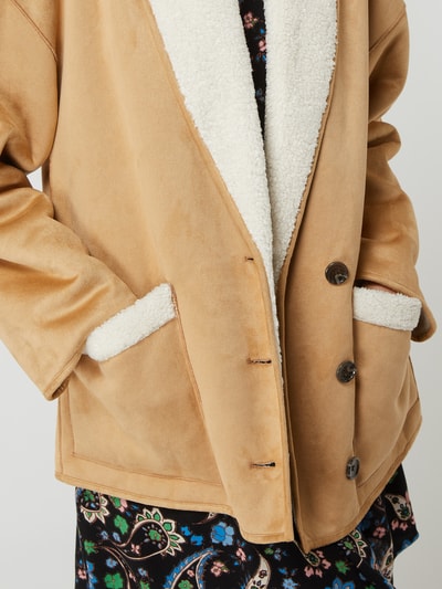 Jake*s Casual Jacke in Shearling-Optik Camel 3