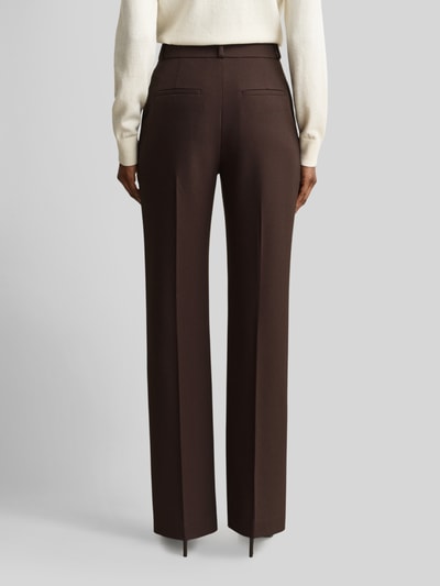 GANT Slim fit smalle broek met viscose Donkerbruin - 5