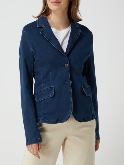 More & More Blazer aus Denim  Dunkelblau Melange 4