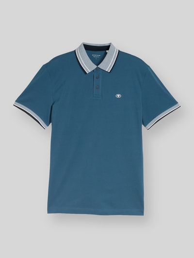 Tom Tailor Regular Fit Poloshirt aus reiner Baumwolle Petrol 2