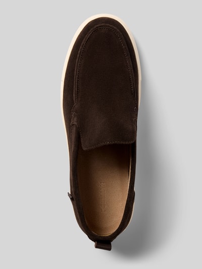 PS Poelman Loafer aus Rindsvelours Dunkelbraun 3