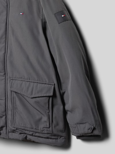 Tommy Hilfiger Teens Regular Fit Parka mit Zweiwege-Reißverschluss Graphit 2