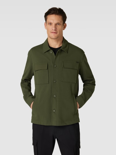 Antony Morato Overshirt met borstzakken Olijfgroen - 4