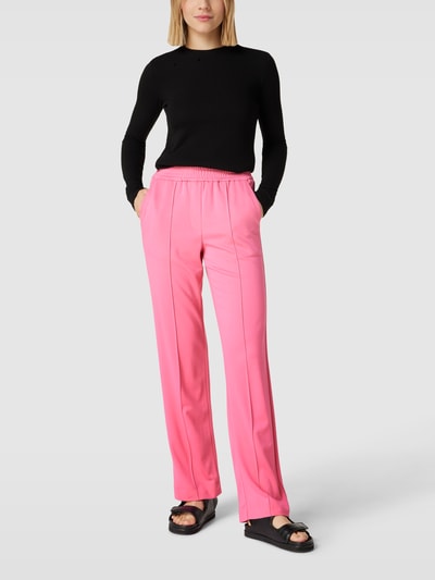 Milano Italy Hose mit fixierten Bundfalten Pink 1