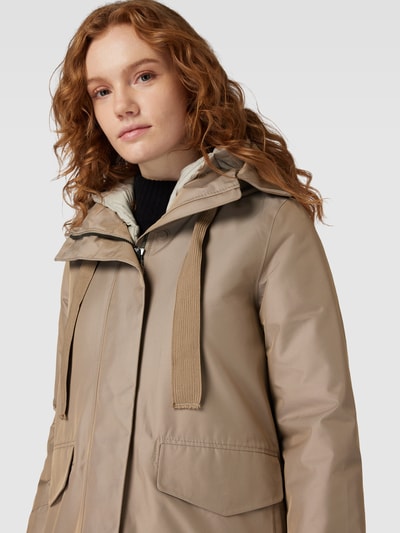 g-lab Mantel mit Kapuze Modell 'MIORA' Sand 3