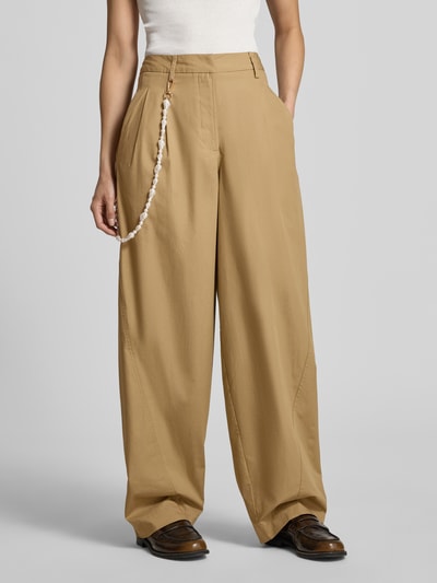 Essentiel Antwerp Barrel Leg Hose aus reiner Baumwolle Modell 'JESUIS' Beige 4