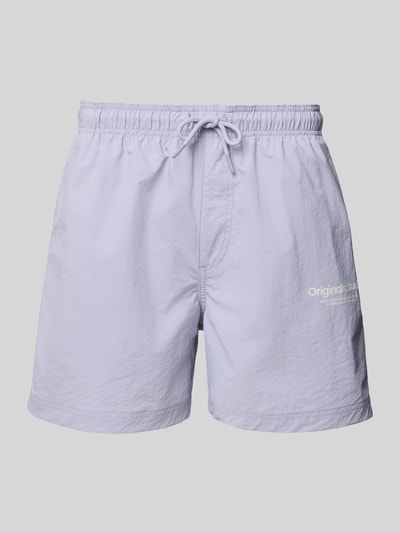 Jack & Jones Zwembroek met elastische band, model 'NAXOS' Lila - 1