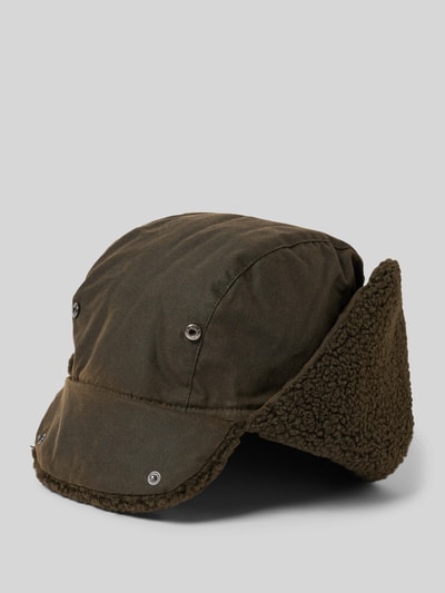 Barbour Muts met oorkleppen, model 'MORAR' Olijfgroen - 1