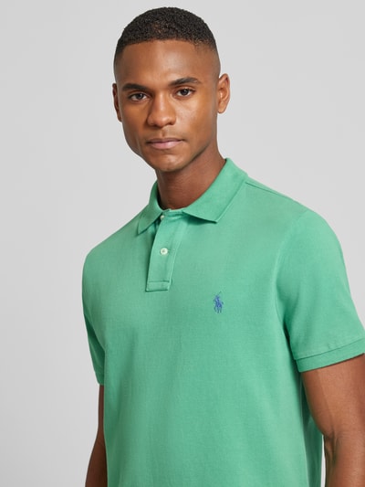 Polo Ralph Lauren Poloshirt mit Label-Stitching Gruen 3