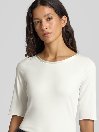 Marc Cain T-shirt met ronde hals Wit - 3