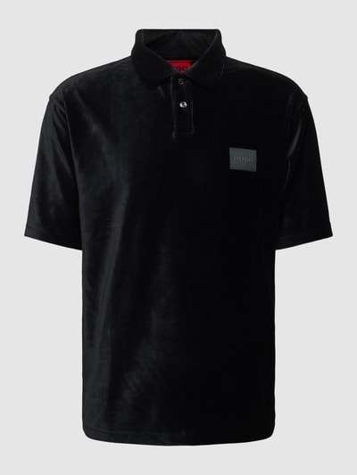 HUGO Poloshirt mit Label-Patch Modell 'Damtolo' Black 1