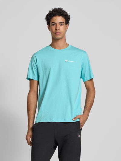 CHAMPION T-Shirt mit Label-Print Aqua 4