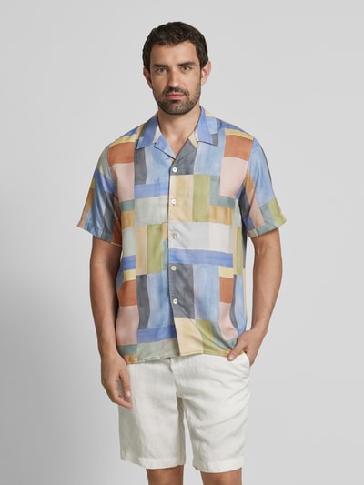 PAUL SMITH Freizeithemd mit Knopfleiste Multi Stylebop 4