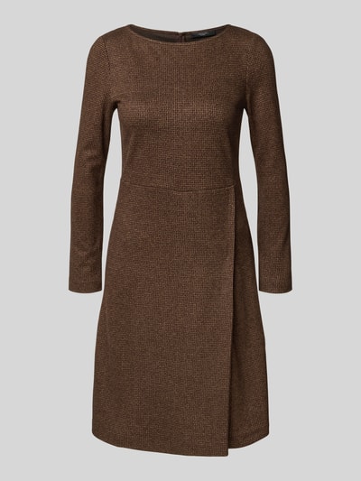 Weekend Max Mara Sukienka dżersejowa taliowana z mieszanki wiskozy model ‘BALOCCO’ Czekoladowy 2