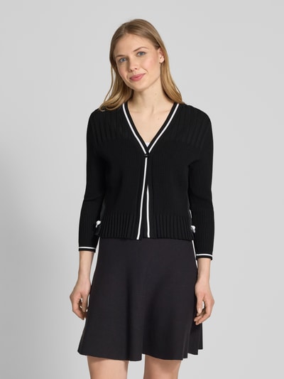 Marc Cain Kurtka z dzianiny z zapięciem na guzik Czarny 4