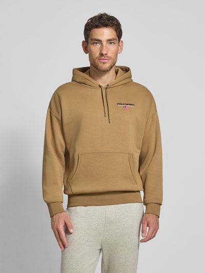 Polo Ralph Lauren Hoodie met labelstitching Kaki - 4
