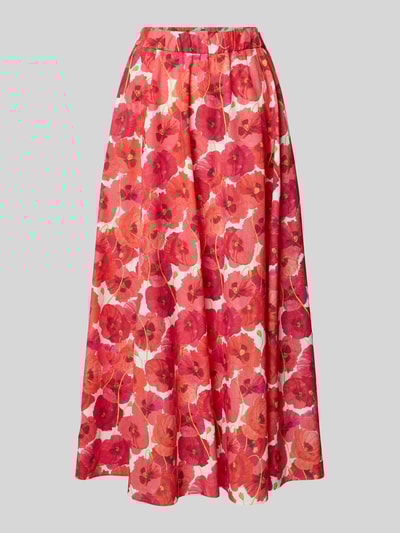 Drykorn Długa spódnica z elastycznym pasem model ‘QERIME’ Jasnoczerwony 2