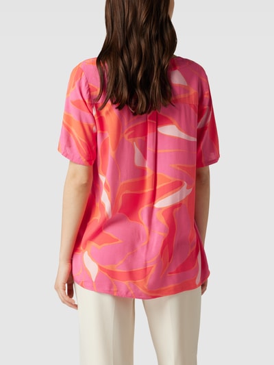Betty Barclay Blouse met all-over motief Roze - 5