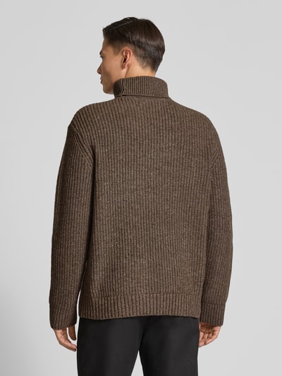 SELECTED HOMME Relaxed fit coltrui van wolmix Middenbruin - 5