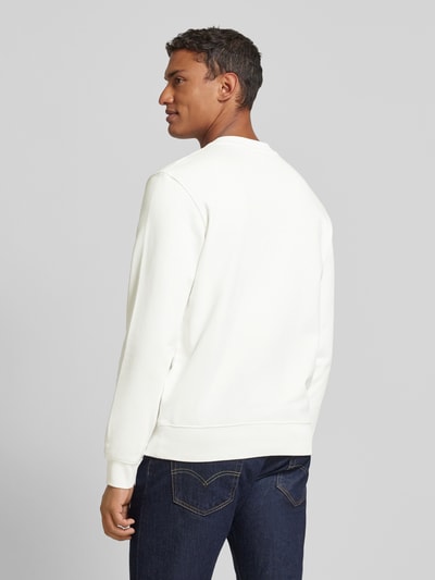 Lacoste Classic fit sweatshirt met labelprint Offwhite - 5