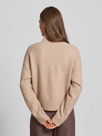 Neo Noir Relaxed Fit Strickpullover mit Woll-Anteil Modell 'Paulina' Beige Melange 5