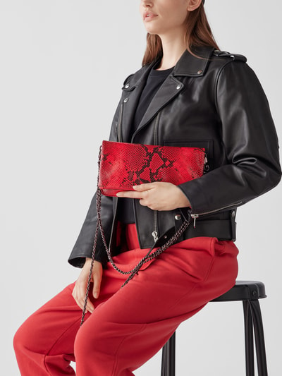 Zadig & Voltaire Pochette in Reptil-Optik Rot 1