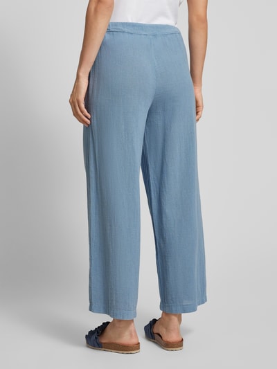 ZABAIONE Wide leg broek met tunnelkoord, model 'Cl44arissa' Blauw - 5