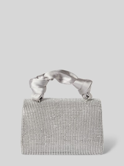 Guess Clutch mit Label-Detail Silber 5