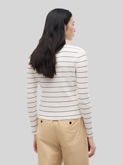 Tommy Hilfiger Sweter o kroju regular fit z mieszanki bawełny Biały 5