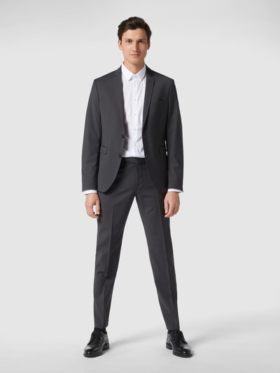 Cinque Super Slim Fit 2-Knopf-Sakko mit fallendem Revers Dunkelgrau 1