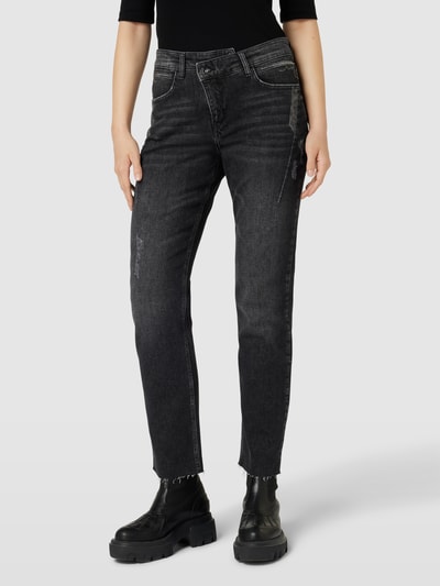 MAC Jeans mit asymmetrischem Bund Dunkelgrau 4