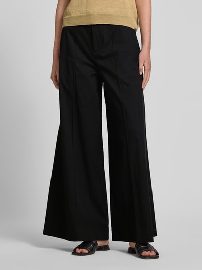 MAC Stoffhose mit Gürtel und Eingrifftaschen Modell 'Carletta' Black 4