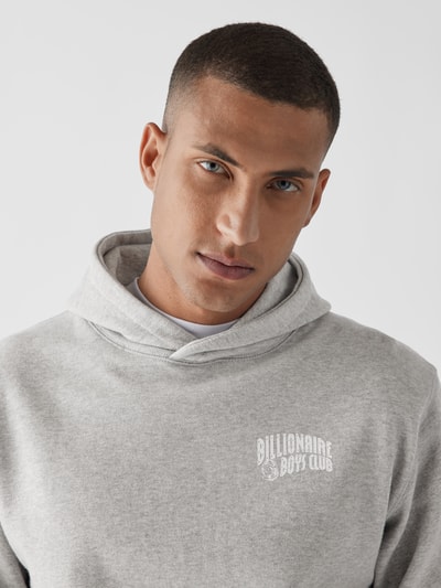 Billionaire Boys Club Hoodie mit Brand-Schriftzug Hellgrau meliert 3