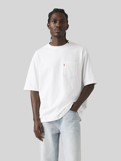 Levi's® Loose Fit T-Shirt mit Brusttasche Weiss 3