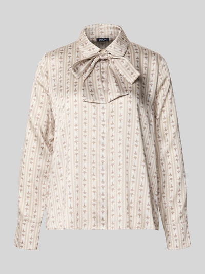 JOOP! Regular fit blouse met sierstrik, model 'Bernicia' Beige - 2