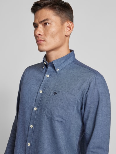 Fynch-Hatton Freizeithemd mit Button-Down-Kragen Hellblau 3