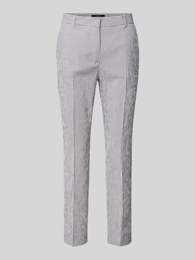 Weekend Max Mara Slim Fit Stoffhose mit verkürztem Schnitt Modell 'STARLET' Dunkelblau 2