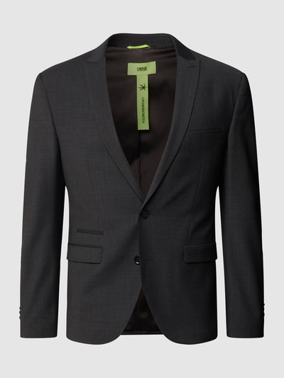 Cinque Slim fit 2-knoops colbert met stretch, model 'CiCastello' - 'CIPOWERSTRETCH' Middengrijs - 2