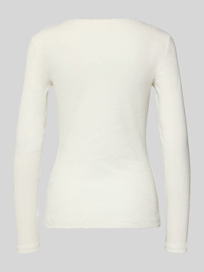 Christian Berg Woman Slim fit shirt met lange mouwen en kant Offwhite - 3
