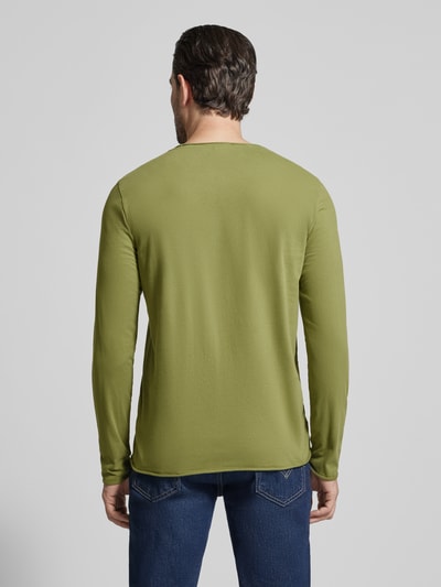 ARMEDANGELS Regular Fit Langarmshirt aus reiner Baumwolle Modell 'JAAMES' Oliv 5