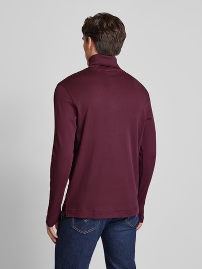 Christian Berg Men Longsleeve mit Rollkragen Dunkelrot 5