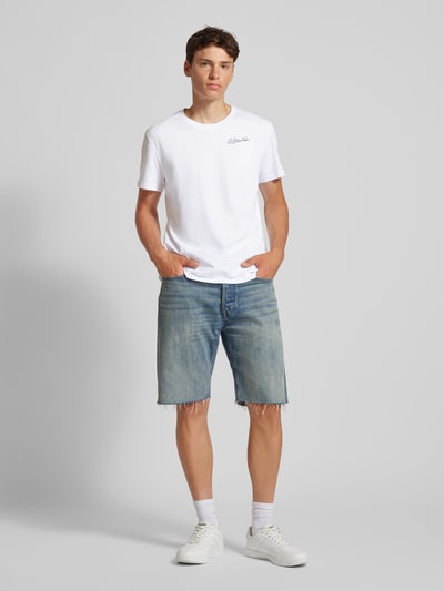 G-Star Raw T-Shirt mit Label-Print Weiss 1